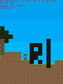 Java Me Minecraft 2D Clone (0.0.7) скриншот №4