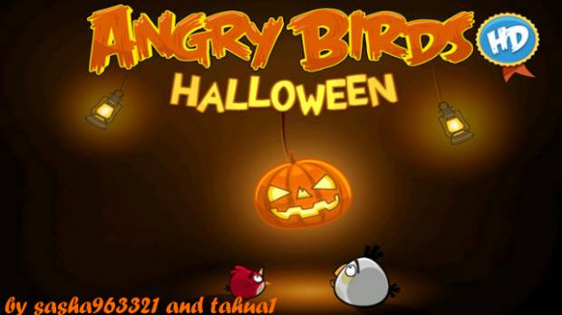 Angry Birds Halloween S60v5 mod скриншот №1<br>Нажми для просмотра в полном размере