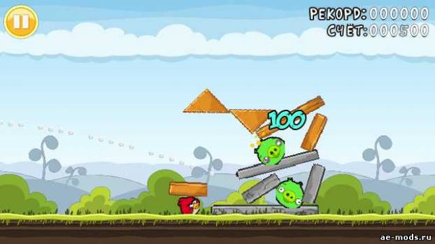Angry birds by Dma4o (Pandas vs Ninjas mod) скриншот №5<br>Нажми для просмотра в полном размере