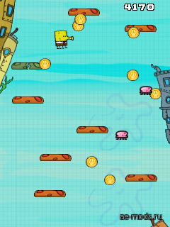 Doodle Jump: Sponge Bob скриншот №4